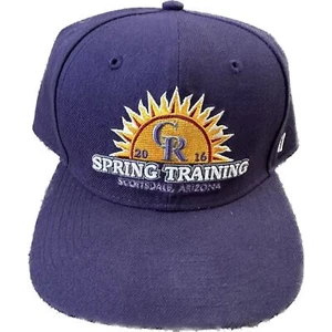 Colorado Rockies 2016 Arizona Spring Training Purple Snapback Hat Cap - Picture 1 of 9