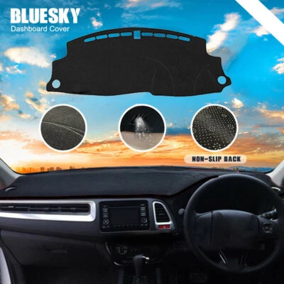 Non-Slip Dash Mat For Honda HR-V HRV RU 1.8L 2015-2021 SUV Dashboard Cover Black - image 1 of 4