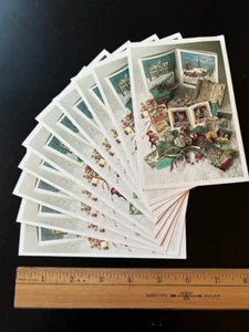 Lot 10 Weihnachts-Postkarten Vintage Nachdruck neu & unbenutzt - Bild 1 von 3