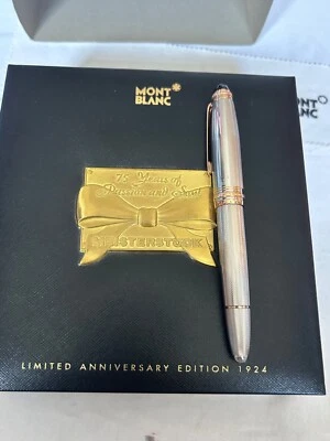 Montblanc 75 aniversario LE 1924 LeGrand 146 FP, 18K M nuevo en caja-exc. Estado Foto 1 de 4