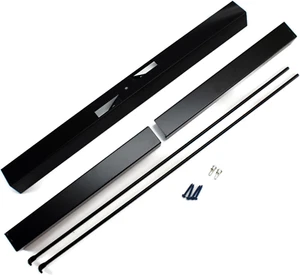 Adjustable Rod and Valance Kit for Fireplace Spark Screens (Black) Made in USA - Picture 1 of 6