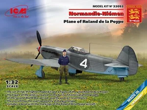 1:32 ICM KIT Normandie-Niemen. Plane Of Roland De La Poype Yak-9T ICM32093 Model - Bild 1 von 2