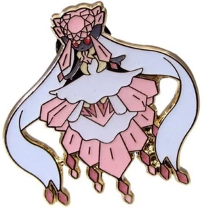 Mega M Diancie Pin Metal w/ Gold-Coloured Plating Official Pokemon From Card Box - Picture 1 of 1