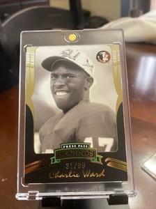 2006 Charlie Ward Press Pass Legends Gold 31/99 #G60 Florida State Seminoles