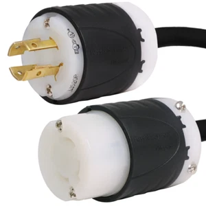 NEMA L15-20 Power Cord - 5 ft, 20A/250V 12 AWG, 3-Phase - Iron Box # IBX-1904 - Picture 1 of 1