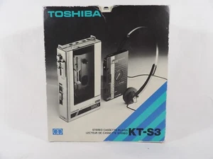 Toshiba KT-S3 Metal Stereo Cassette Player LEERKARTON - Bild 1 von 6