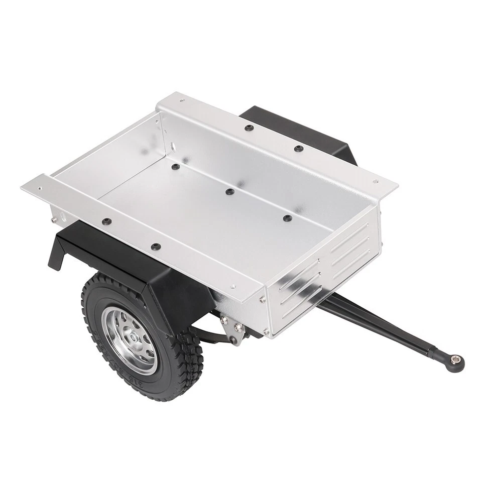 KYX DIY Upgrade Aluminum alloy flat Small Trailer for 1/10 Axial SCX10 D90 - Image 1 of 4