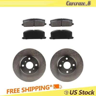 Kit de pastilhas e rotores de freio dianteiro para Toyota MR2 1.6L 1987 1988 1989 - Imagem 1 de 4