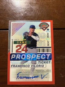 2024 Panini Prizm Francisco Vilorio Auto Red Holo 172/199 No26 - Bild 1 von 5