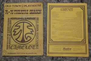 Vintage 1974 -75 Old Town Playhouse Theatre Program Traverse City Michigan - Picture 1 of 8
