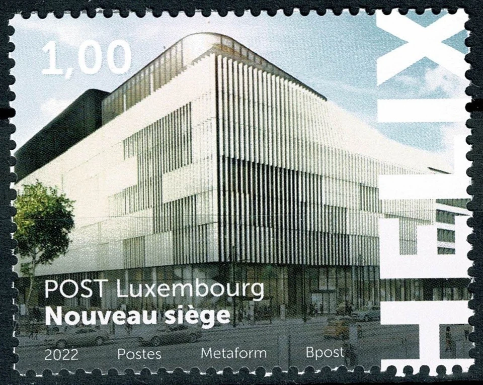 W0771 LUXEMBURGO 2022 Finalización de la nueva sede de correos de Luxemburgo MNH Foto 1 de 1