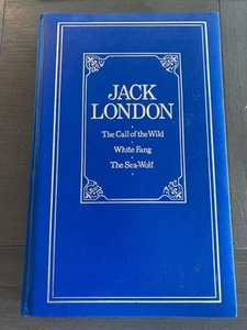 Jack London ~ Call Of The Wild ~ White Fang ~ The Sea-Wolf ~ HC Leather 1985 - Picture 1 of 8