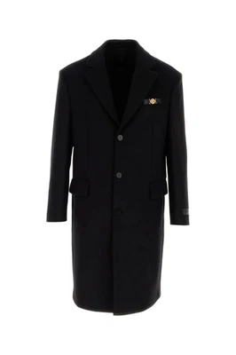 VERSACE Black Wool Coat New & Authentic - Image 1 of 3