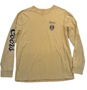 Camisa Coors Banquete Estampado Delantero y Trasero Manga Larga Dorada Talla XL - Imagen 1 de 9