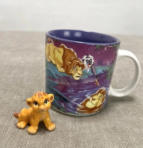 Disney Store König der Löwen Tasse Sammelbox Simba Rafiki Mufasa 90er Vintage + Figur - Bild 1 von 21