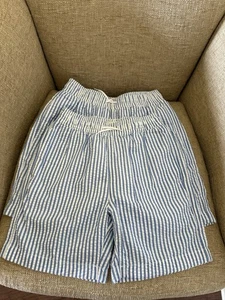 Lot Of 2 NWT Boys J. Crew Crewcuts Seersucker Swim Trunks Size 8 & 10 Blue - Picture 1 of 12