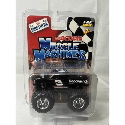 Action Muscle Machines escala 164 negro Goodwrench Monster Truck 3 coleccionable Foto 1 de 3