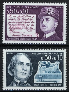 Francia 1971, Personalidades MNH Mi 1769-70 - Imagen 1 de 1