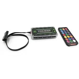 RGB Fan Controller Remote Control Computer Case PC Cooler Chassis Silent Fan Hub - Afbeelding 1 van 12