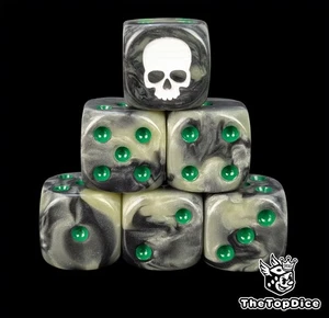 Camuflaje Blanco Calavera Marines para Grimdark Ciencia Fi Mesa Wargame D6 Death War - Imagen 1 de 5