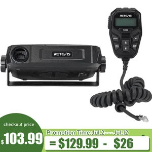 RETEVIS RA86 GMRS Transceiver Car Radio Mobile Radio Integrated Control NOAA - Zdjęcie 1 z 16