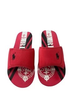 Polo Ralph Lauren Adjustable Catamaran Slide Size 6 Junior Red Sandal - Picture 1 of 14