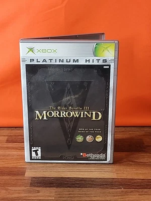 The Elder Scrolls III Morrowind Platinum Hits Edition (Microsoft Xbox, 2002) en caja original Foto 1 de 2