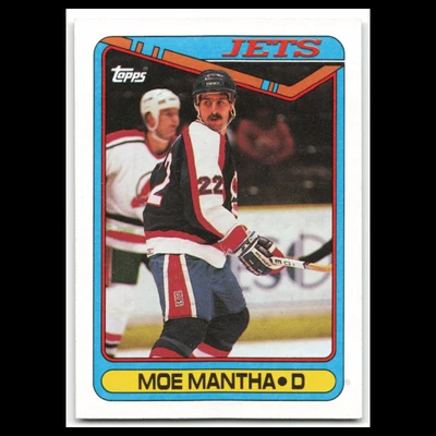 Moe Mantha #354 1990 Topps Winnipeg Jets Hockey Card NHL NM - Image 1 of 3