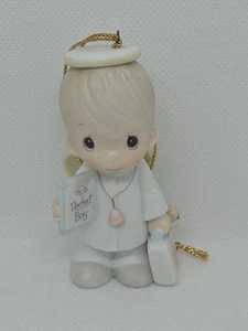 Precious Moments Figurine Angel 1986 Its A Perfect Boy Doctor Christmas Ornament - Picture 1 of 5