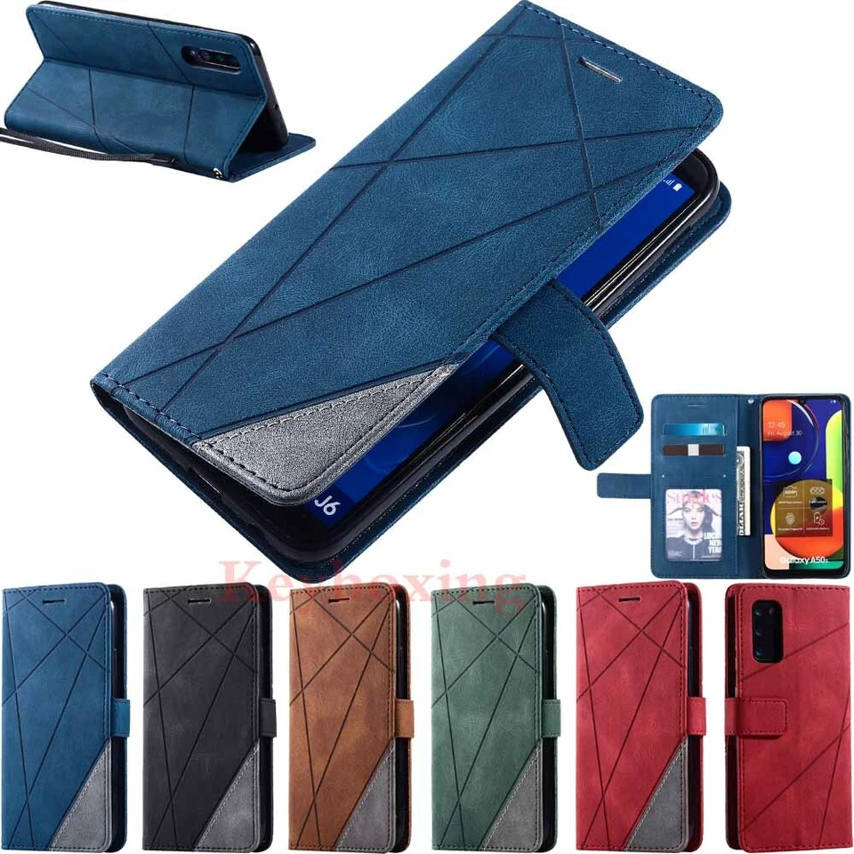 For Samsung A51 A71 A21s A10 A20 A30 A50 A70 Wallet Card Slot Leather Case Cover - Image 1 of 4
