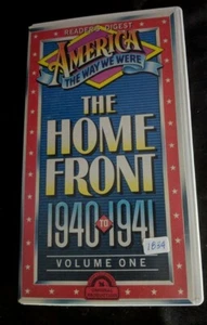 AMERICA The Way We Were: Home Front 1940 - 1941 Volume One (VHS) - Picture 1 of 3