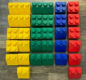 Edushape Mini Edushape Soft Blocks 29 Pieces - Large Blocks for Toddlers - Clean