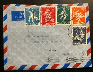 1959 Hilversum Netherlands Airmail Cover To Gwar Am Israel - Picture 1 of 2