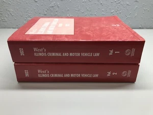 West's Illinois Criminal and Motor Vehicle Law 2022 Volumes 1,2 Thomson Reuters - Bild 1 von 4