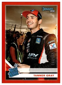2020 Donruss Racing NASCAR Rated Rookie Red Parallel #19 Tanner Gray #103/299 - Bild 1 von 2