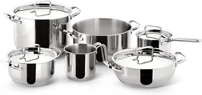 Lagostina batteria di pentole 10 pezzi Sfiziosa acciaio inox induzione - Rotex - Immagine 1 di 4