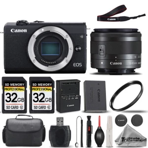 Canon EOS M200 Mirrorless SLR Camera + 15-45mm STM Lens + 64GB -Basic Bundle - Picture 1 of 6