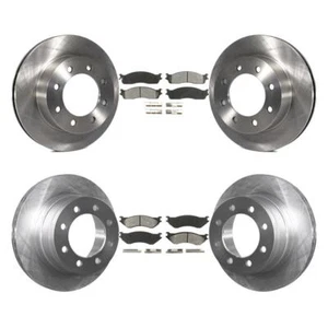 Front Rear Disc Brake Rotor & Semi-Metallic Pad Kit For Dodge Ram 2500 1500 3500 - Picture 1 of 12