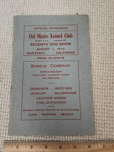 1914 Monterey California Del Monte Kennel Club Show Program - Picture 1 of 6