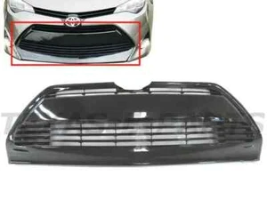 For 2017-2019 Toyota Corolla LE XLE Front Bumper Lower Grille Gloss Black - Picture 1 of 8