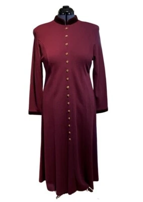 Liz Claiborne Woman's Dress, Size LL, Burgundy, Long - Image 1 of 4