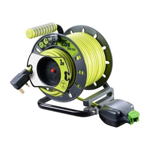 Masterplug Weatherproof Outdoor Cable Reel 25 Meters - Weatherproof Plug Socket - Picture 1 of 6