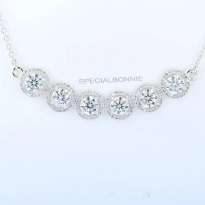 6.00 Ct White Diamonds - 100% Genuine Necklace- Great luster! - Picture 1 of 18