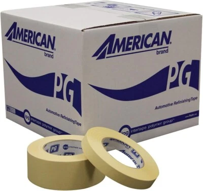 IPG American Premium Grade Automotive Masking Tape, .94" x 60 yd, Tan, (36-Pack) - Image 1 of 4