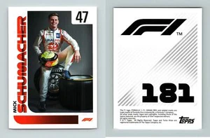 Mick Schumacher #181 Formula 1 Season 2021 Topps Sticker - Picture 1 of 1