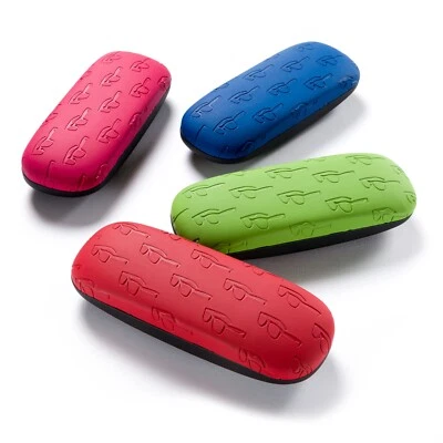 FEFI® – Brillenetui Softtouch im geprägten Brillendesign + Brillenputztuch