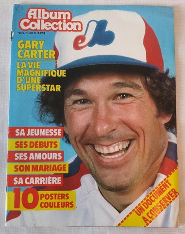 MLB Montreal Expos Gary Carter Album Collection  1980ish photos poster article Cover