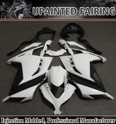 For Kawasaki Ninja 300 2013-2017 EX300 Unpainted ABS Injection Mold Fairing Kit - Image 1 of 4