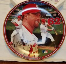 MARK McGWIRE COLLECTOR PLATE "HOME RUN HERO" #62  BRADFORD EXCHANGE NUMBERED