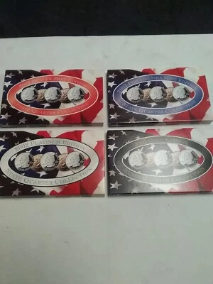 2002 State Quarter Sets Lot Of 4 Platinum Edition, Gold Edition, And Mint... - Image 1 of 4